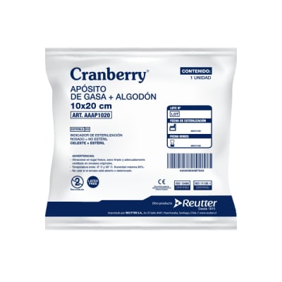 Aposito de Gasa 10un Cranberry