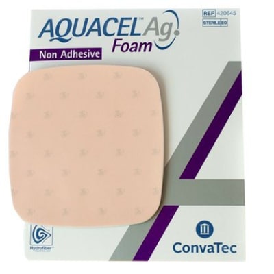 Aquacel AG Foam no Adhesivo 10x10cm Convatec