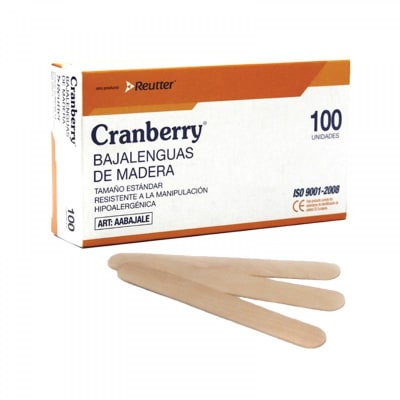 Baja Lenguas 100un Cranberry