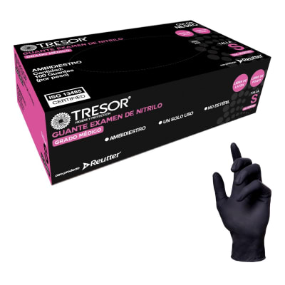 Guantes Nitrilo Negro Tresor