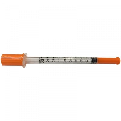 Jeringa Insulina 29G 100 un Cranberry