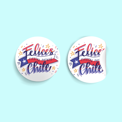 Stickers Fiestas Patrias N°1 - 20 Unidades1