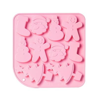 Molde Silicona 10 Figuras de Navidad