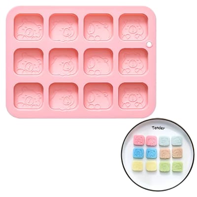 Molde Capibaras Bloques 12 Cavidades Silicona
