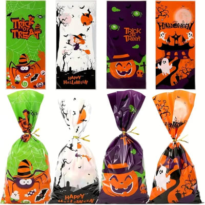 Set Bolsas Celofán Halloween N°2 - 12 Unidades