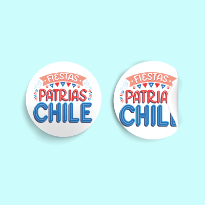 Stickers Fiestas Patrias N°4 - 20 Unidades1
