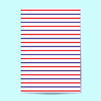 Papel Mantequilla Lineas Rojo y Azul 10 Unidades1