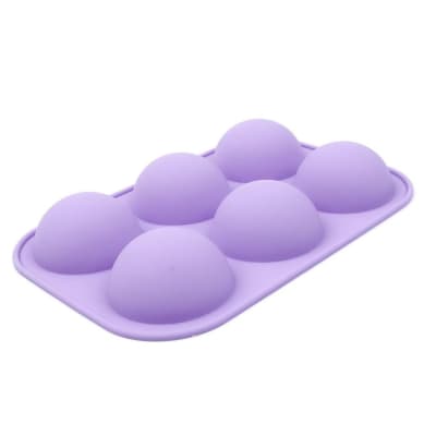 Molde Semi Esferas 7 cm. 6 Cavidades Silicona