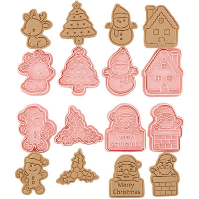 Set Cortador Marcador Navidad N°7 - 8 Diseños