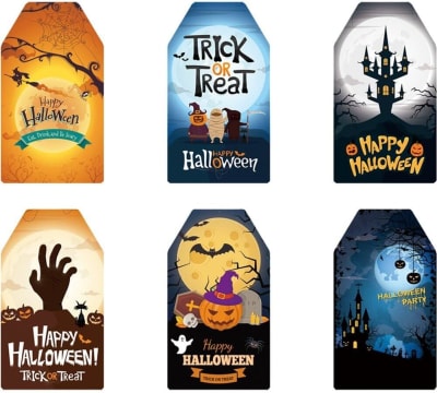 Etiquetas Tags Halloween N°1 - 12 Unidades