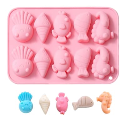 Molde Animales del Mar 10 Cavidades Silicona