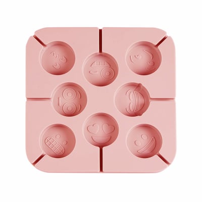 Molde Silicona Paletas Smiley Emoji1