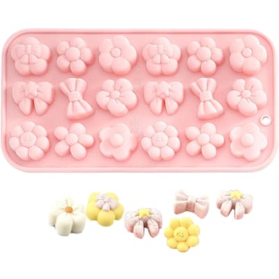 Molde Flores y Moños Silicona1