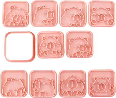 Set Cortador Marcador Capibara N°1 - 10 Diseños