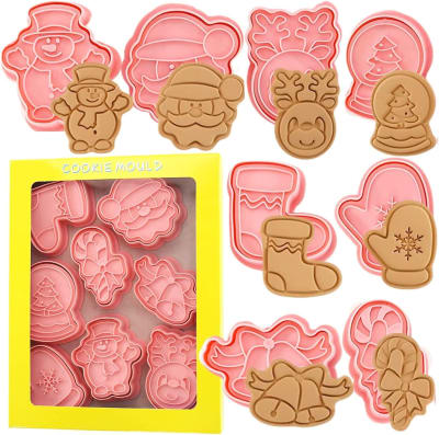 Set Cortador Marcador Navidad N°4 8 Diseños