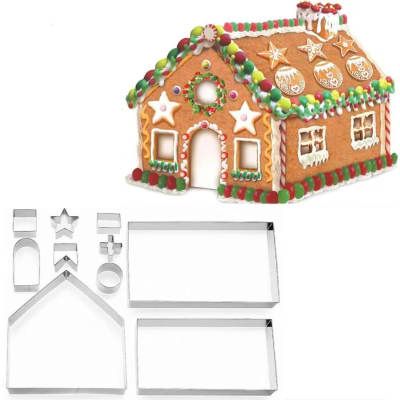 Set Cortadores Metálicos Casa de Jengibre 10 Piezas