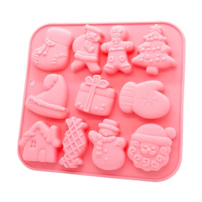 Molde Silicona 11 Figuras de Navidad