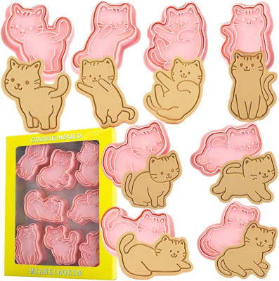 Set Cortador Marcador Gatos N°2 - 8 Diseños