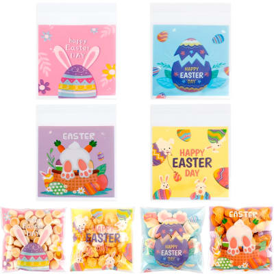 Bolsa Celofán Pascua N°1 10x10 con Adhesivo - 100 Unidades