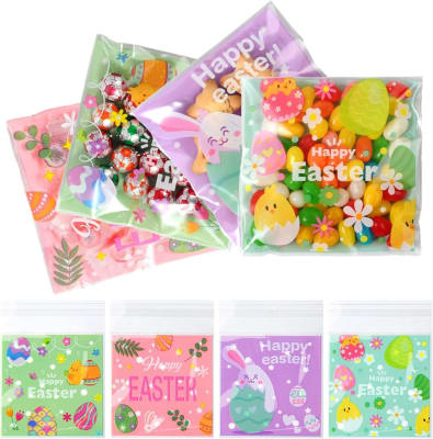 Bolsa Celofán Pascua N°2 10x10 con Adhesivo - 100 Unidades