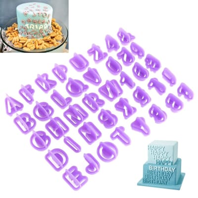 Set Cortadores Letras y Números 40 Piezas