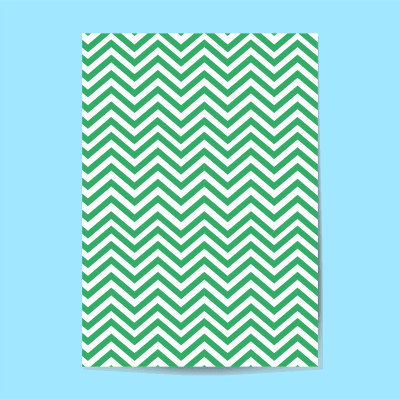 Papel Mantequilla Zigzag Verde 10 Unidades