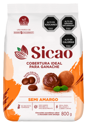 Cobertura Sicao Ganache Semiamargo 800 gr