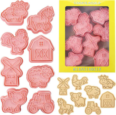 Set Cortador Marcador Granja 8 Diseños