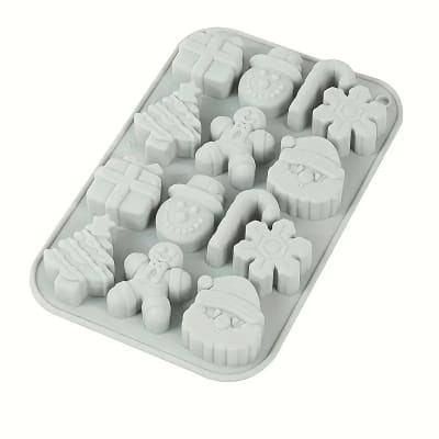 Molde Silicona 14 Figuras de Navidad1
