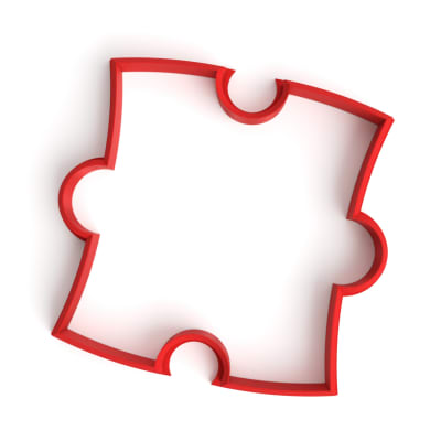 Cortador Pieza Rompecabezas 9 cm. Plástico