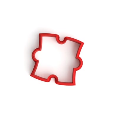 Cortador Pieza Rompecabezas 5 cm. Plástico1