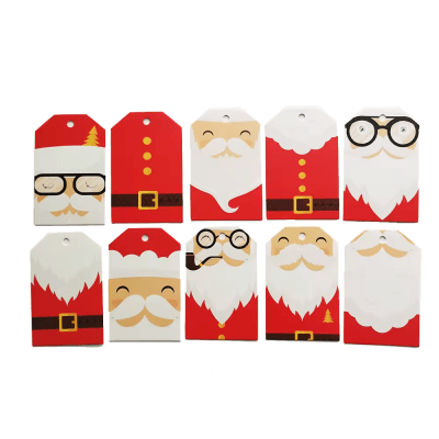 Etiquetas Tags Navidad N°3 - 10 Unidades