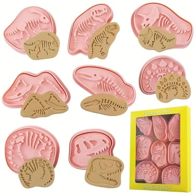 Set Cortador Marcador Fósiles de Dinosaurio 8 Diseños1