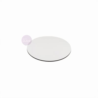 Bandeja Madera MDF Blanca Redonda 15 cm.