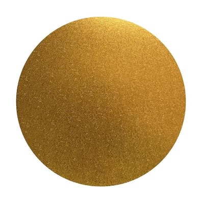 Bandeja Dorada Redonda 40 cm. Cartón