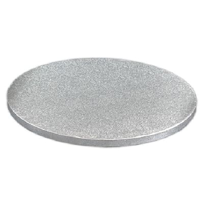 Bandeja Plateada Redonda 40 cm. Gruesa