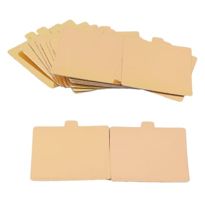 Bandeja Porción Dorada Cuadrada 100 Unidades1