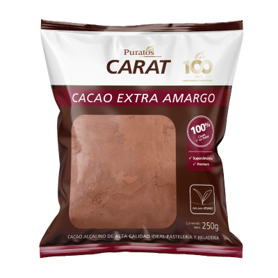 Cacao en Polvo Extra Amargo Puratos 250 gr.
