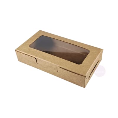 Caja Kraft para 2 Alfajores 13x7x2.5 cm.