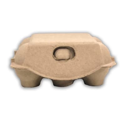 Caja para 6 Huevos Cartón Natural 6 Unidades