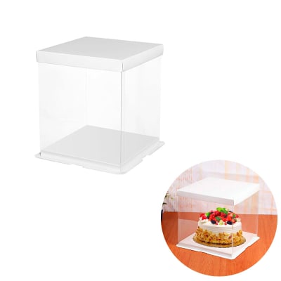 Caja Torta Transparente 17 x 17 x 20 cm.1