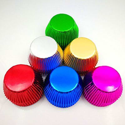 Cápsulas Minicupcake Metalizadas 80 Unidades