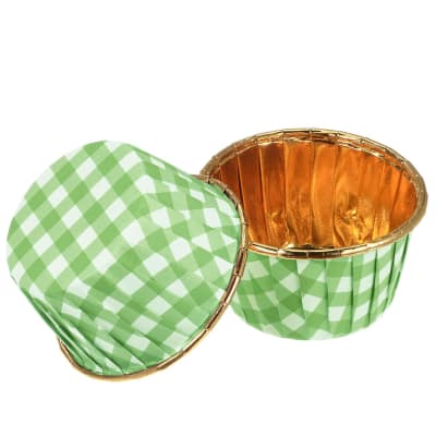 Capsulas Plegadas Cupcake Cuadrille Verde 20 Unidades