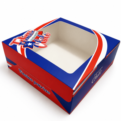 Caja Fiestas Patrias N°3 - 23x23x9 cm. Cartulina