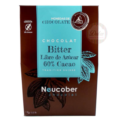 Neucober Bitter 60% Cacao Sin Azúcar 1 kg.