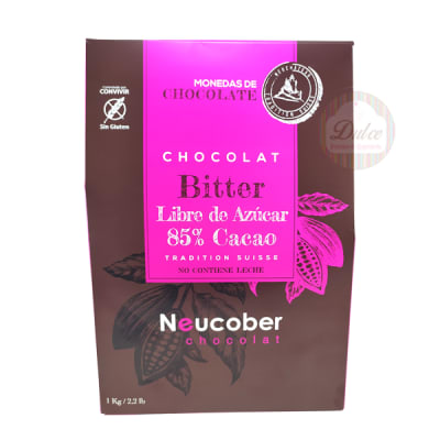 Neucober Bitter 85% Cacao Sin Azúcar 1 kg.