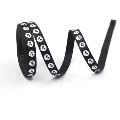 Cinta de Tela para Lazo Calaveras 5 Metros1