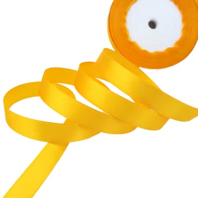 Cinta de Raso 1 cm. Amarillo Oro