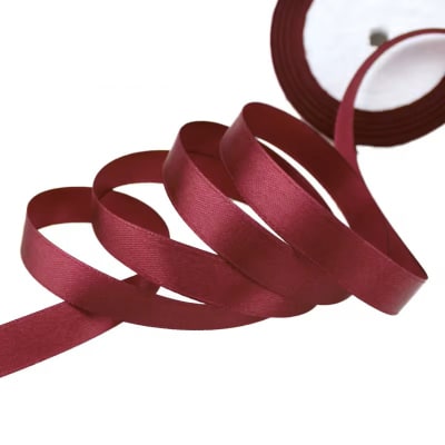 Cinta de Raso 1 cm. Burdeo 10 Metros1