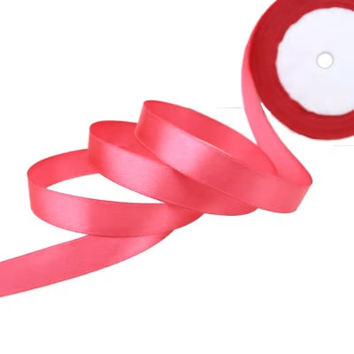 Cinta de Raso 1 cm. Coral 10 Metros1